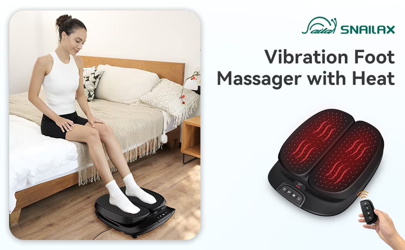 Foot Massager with Vibration & Heat for Pain Relief, Remote Control,Mother’S Day
