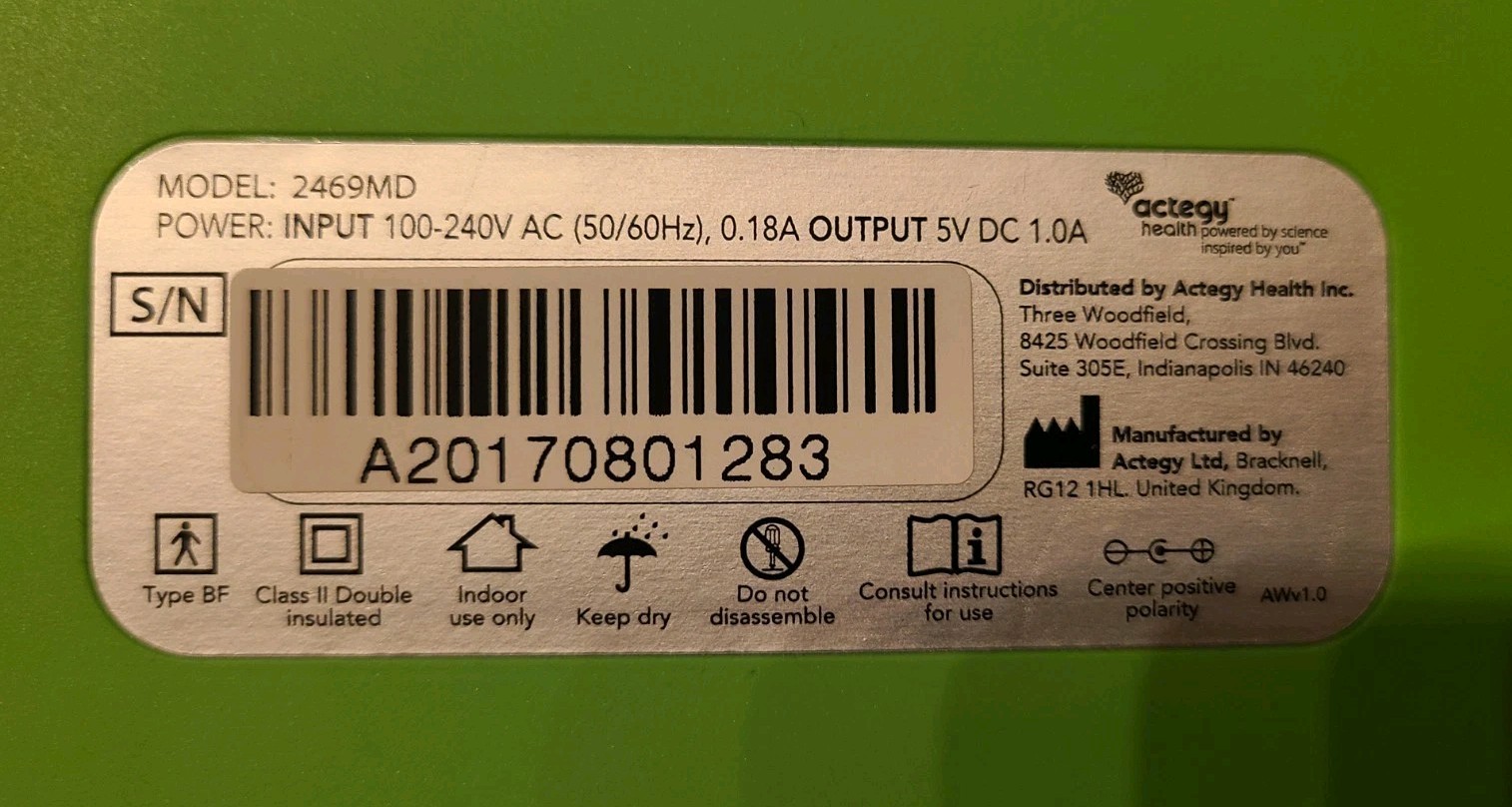 Revitive Circulation Booster Model 2469MD No Power Adapter NO Remote