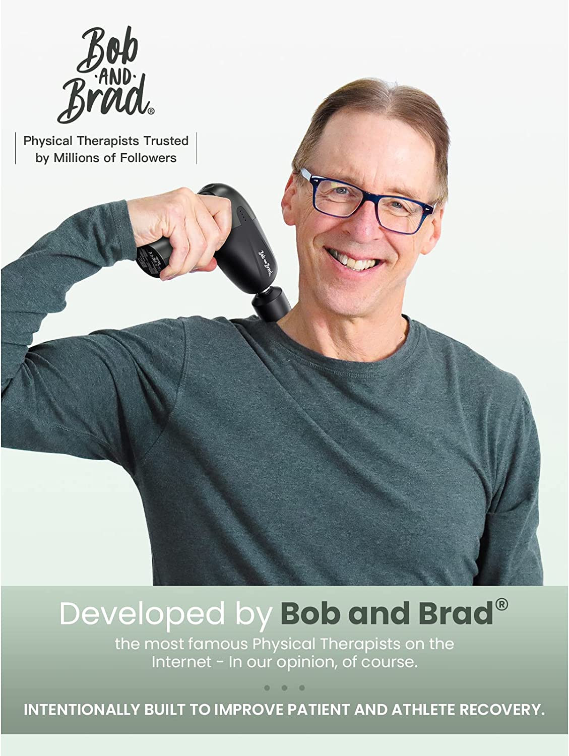 BOB AND BRAD UNI Mini Massage Gun 10mm Deep Tissue Muscle Massage Gun 5 speeds