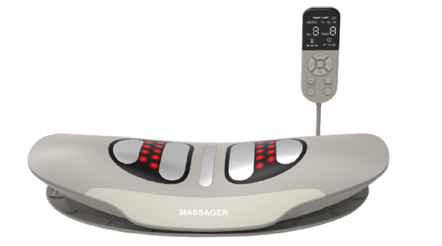 Lumbar Massager with Heat, Electric Pulse & Vibration – Postpartum/Office，gift