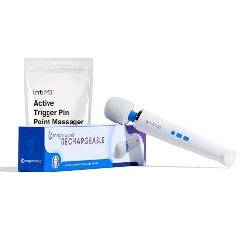 Rechargeable Cordless Personal Massager with Pin Point Massage Attachment