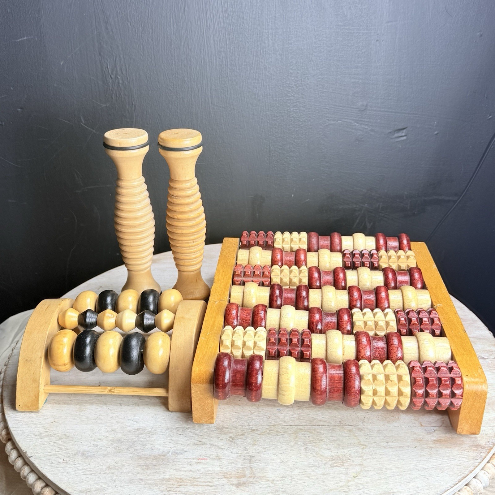 Wooden Body Massagers Lot Of 4 Body Tension Foot Reflexology And More Portable