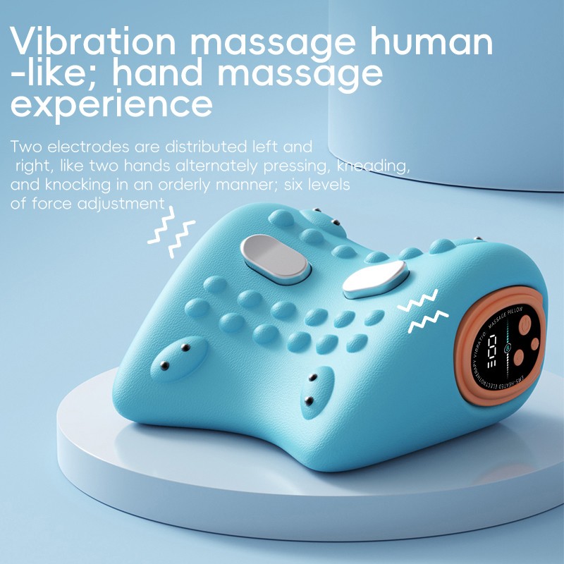 Portable Neck Massager 3 Adjustable Modes with Heat 26° Angle Cervical Traction