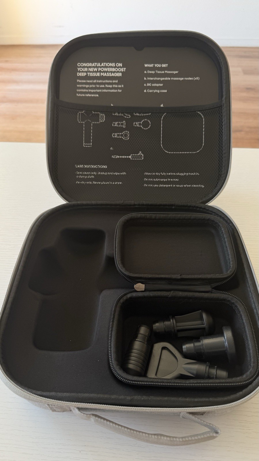 Sharper Image Carrying Case/ 4 Interchangeable Massage Nodes