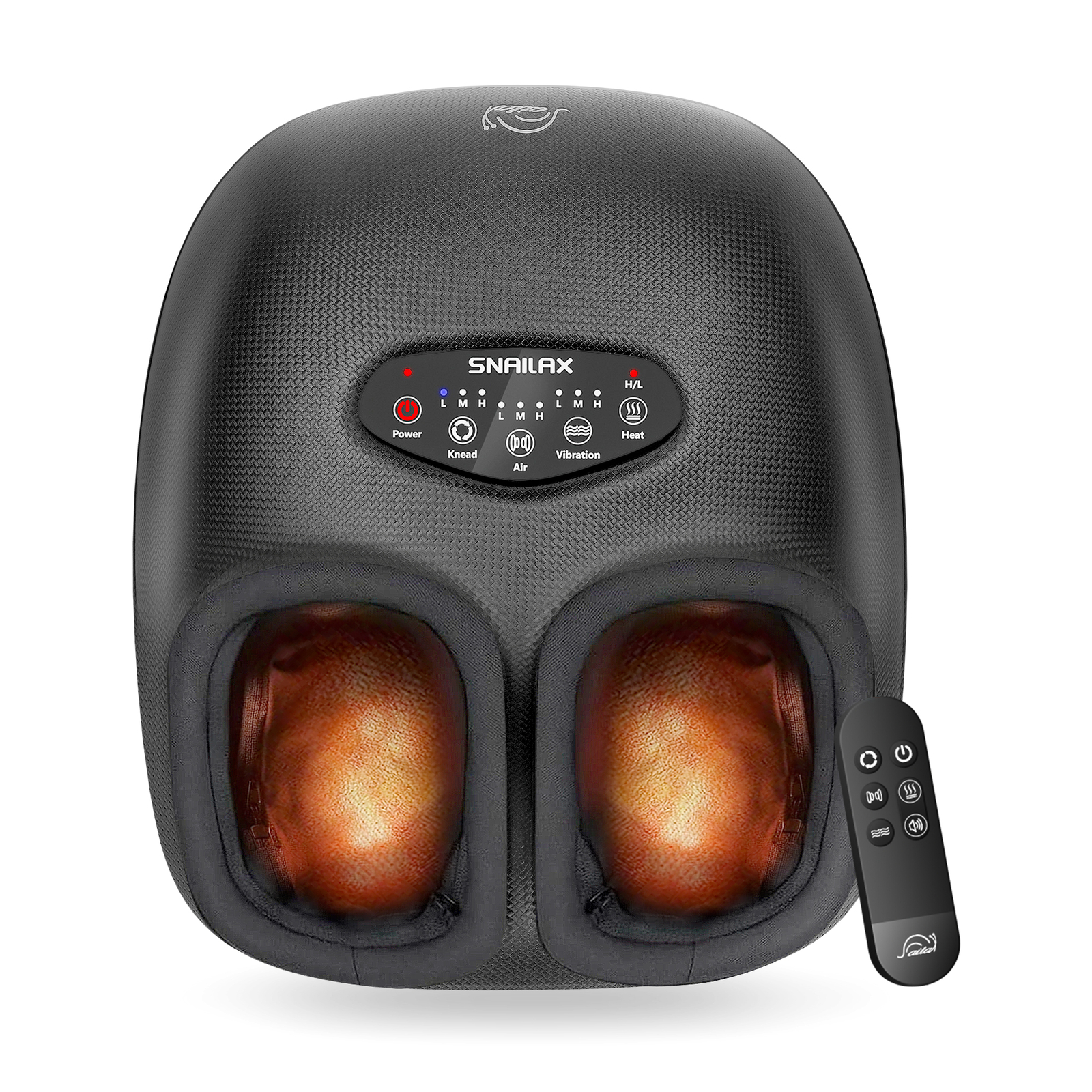 Shiatsu Foot Massager with Heat, Deep Kneading, Air Compression, Remote Control