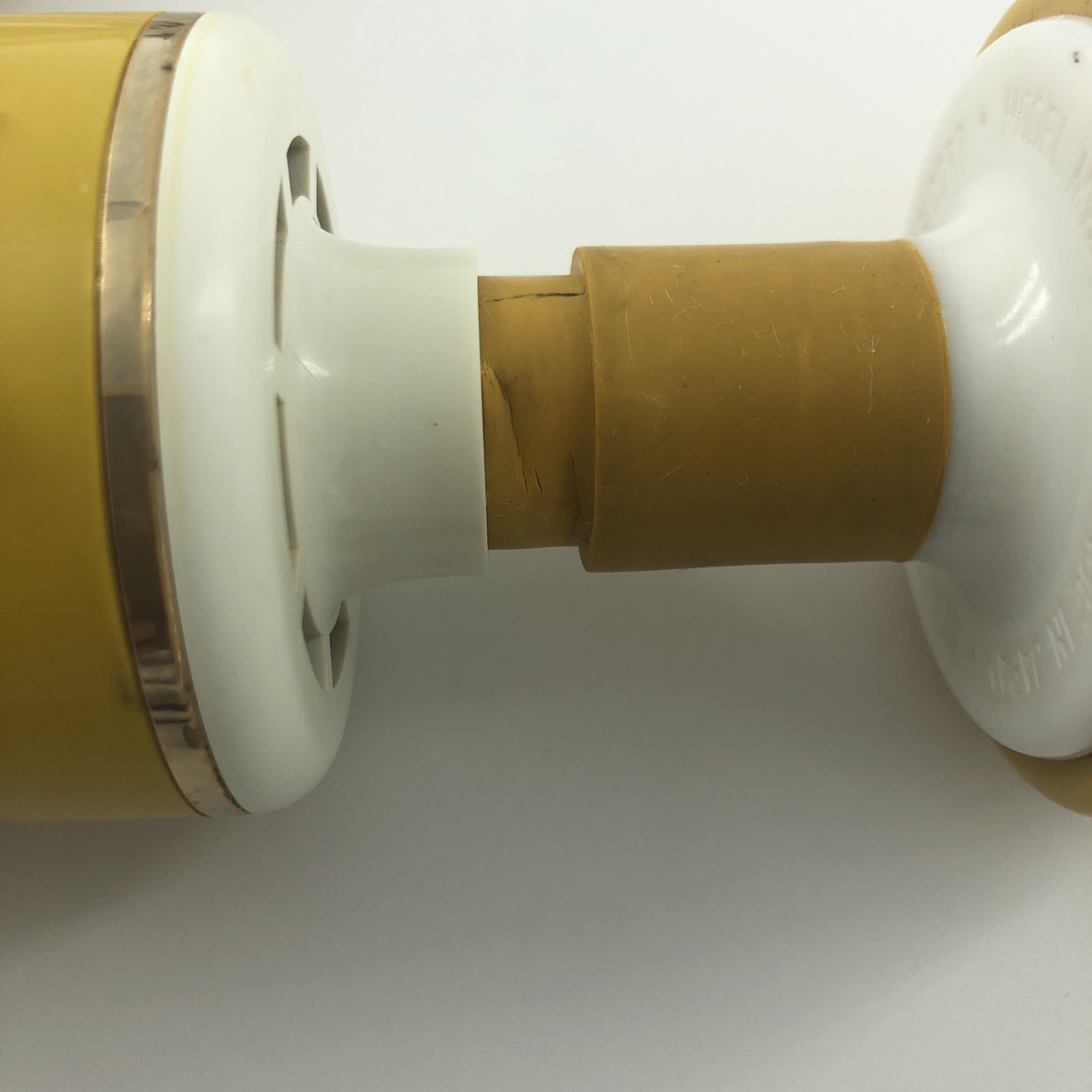 Vintage 1969 Working Norelco Electric Wand Massager MCM Yellow