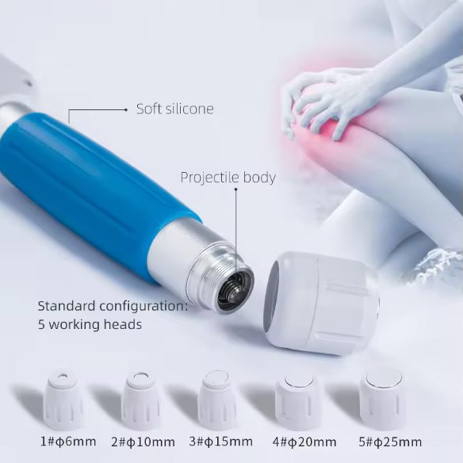 8Bar Shockwave ED Therapy Pneumatic Shock Wave Machine Body Pain Relief Massage