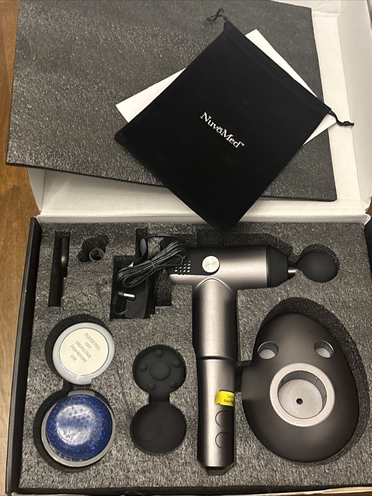 NuvoMed RX Pro Hot/Cold Pro-Therapy Impact Massager in Gray