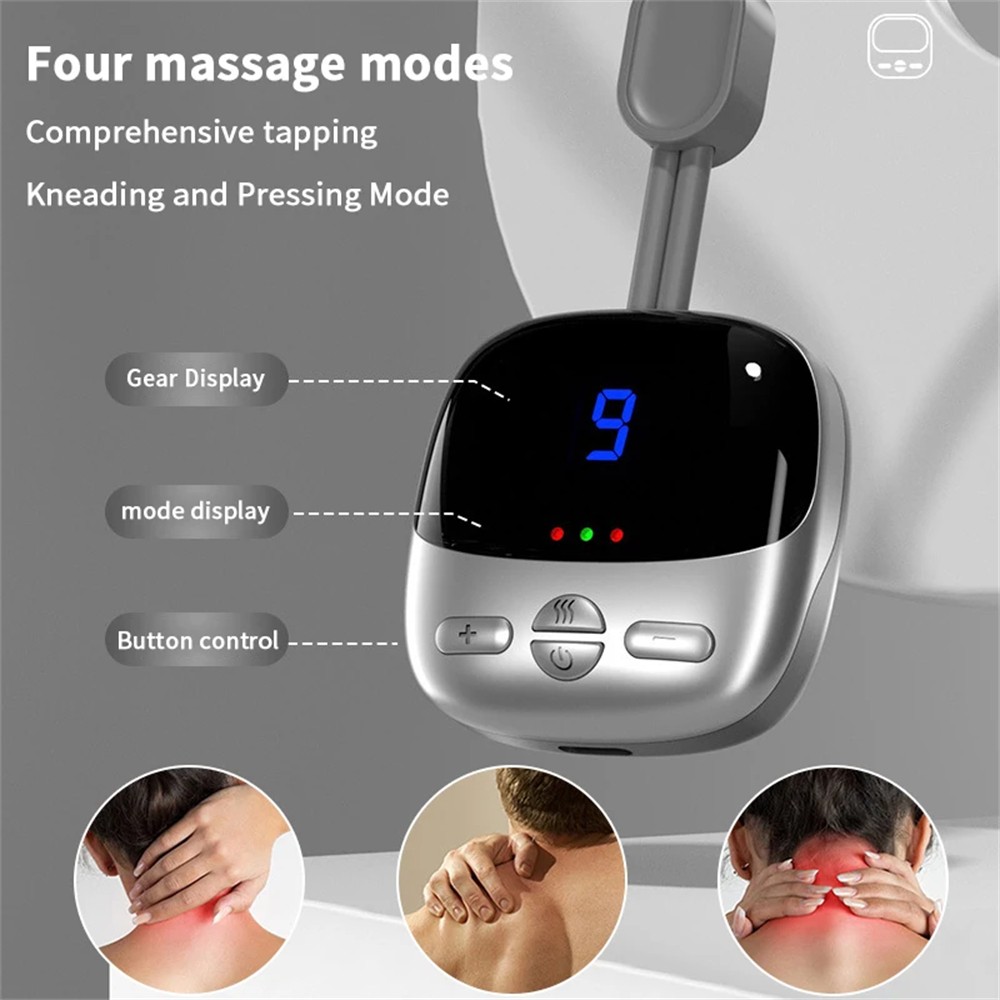 Hanging Neck Massager Micro Current Pulse 3 Modes Smart Heat Cervical Care