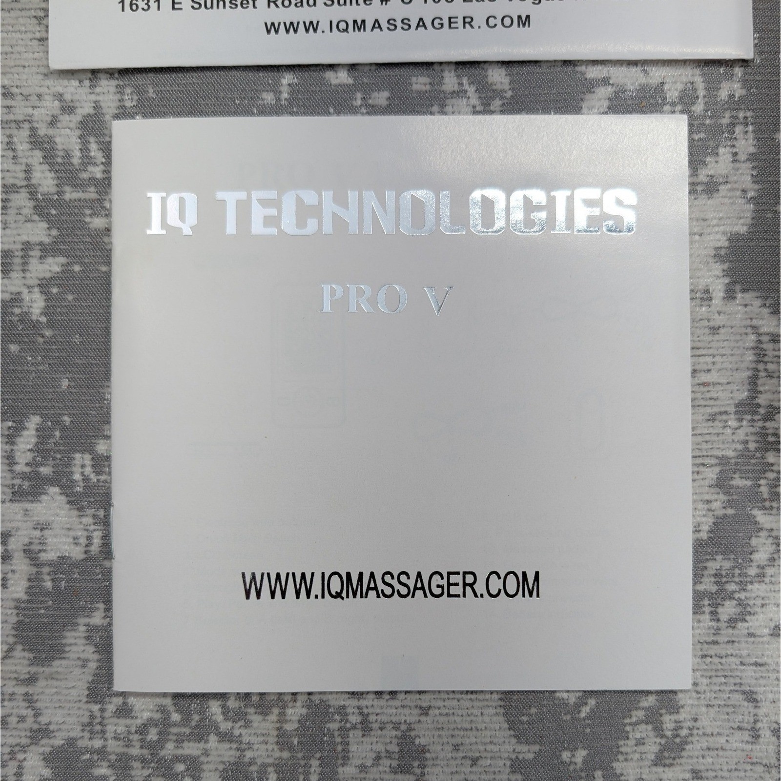 IQ Technologies PRO V Electronic Pulse Massager Therapy Device Kit