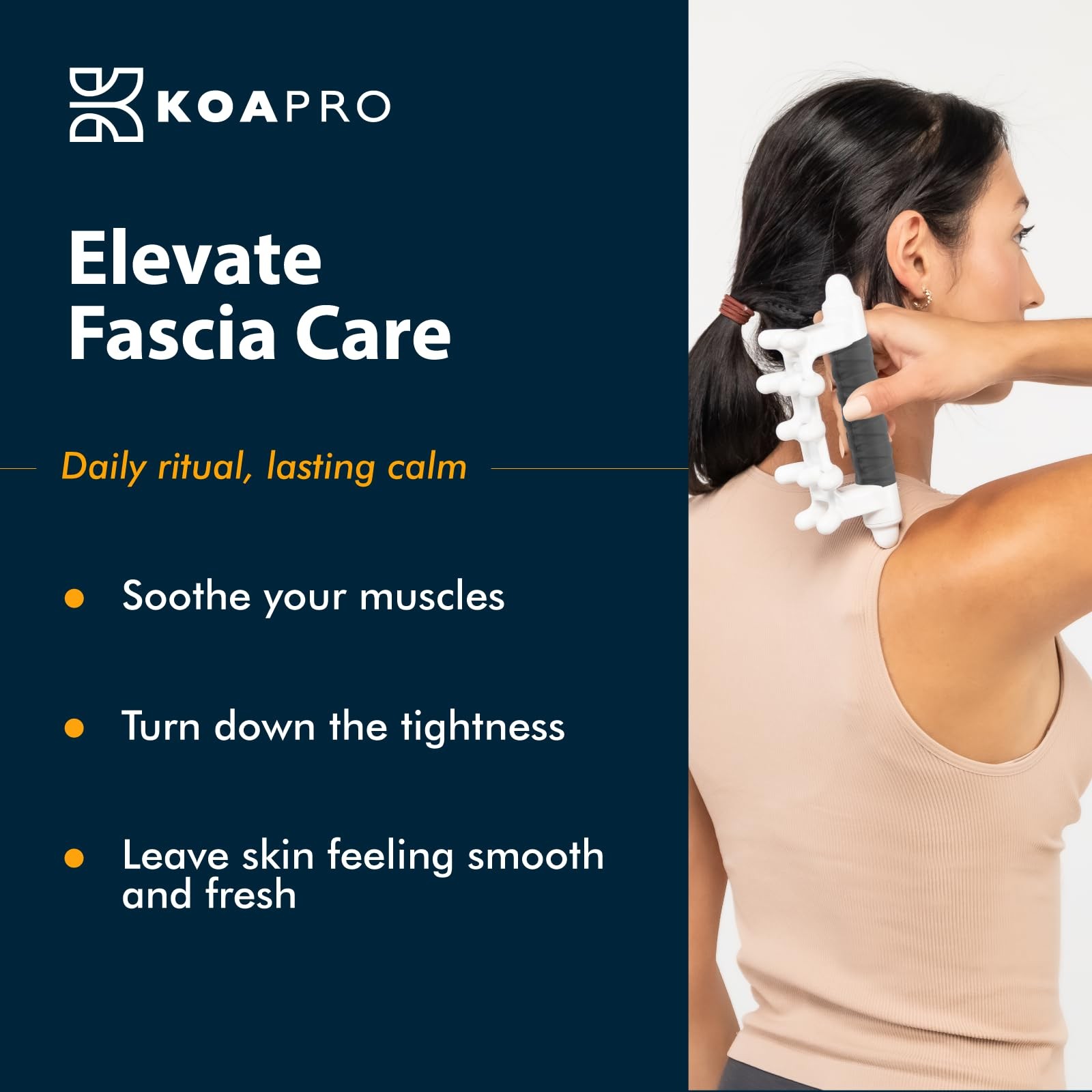 KOA KOAPRO Fascia Massage Tool Cellulite, Trigger Point – Gray