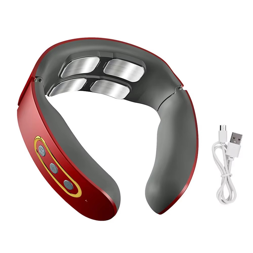 Electric Neck and Shoulder Pulse Massager 6 Mode 9 Levels Adjustable Cervical Ve