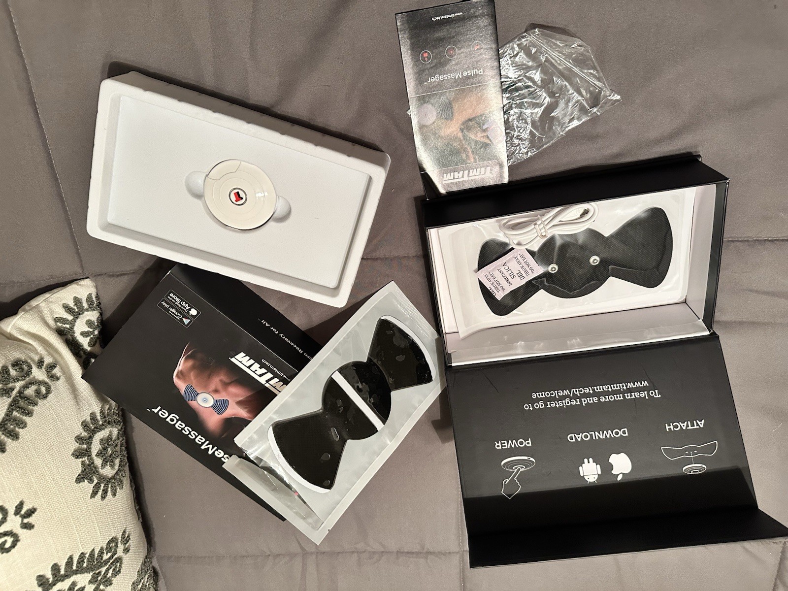 Tim Tam Pulse Massager TENS Recovery Wireless Bluetooth Device