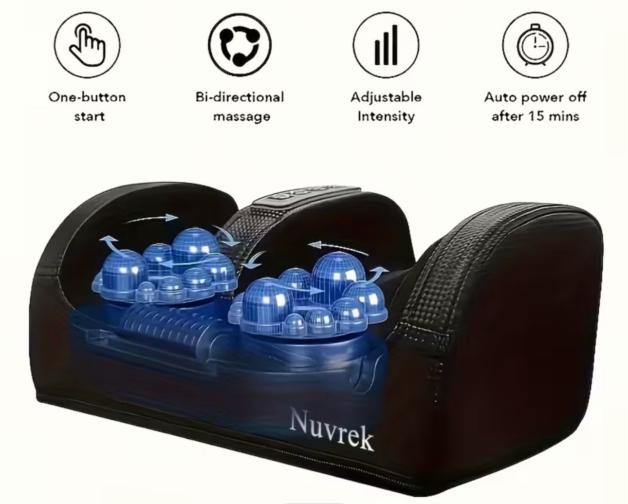 Foot Massager Machine Shiatsu Heated Deep Tissue Foot Pain Relief