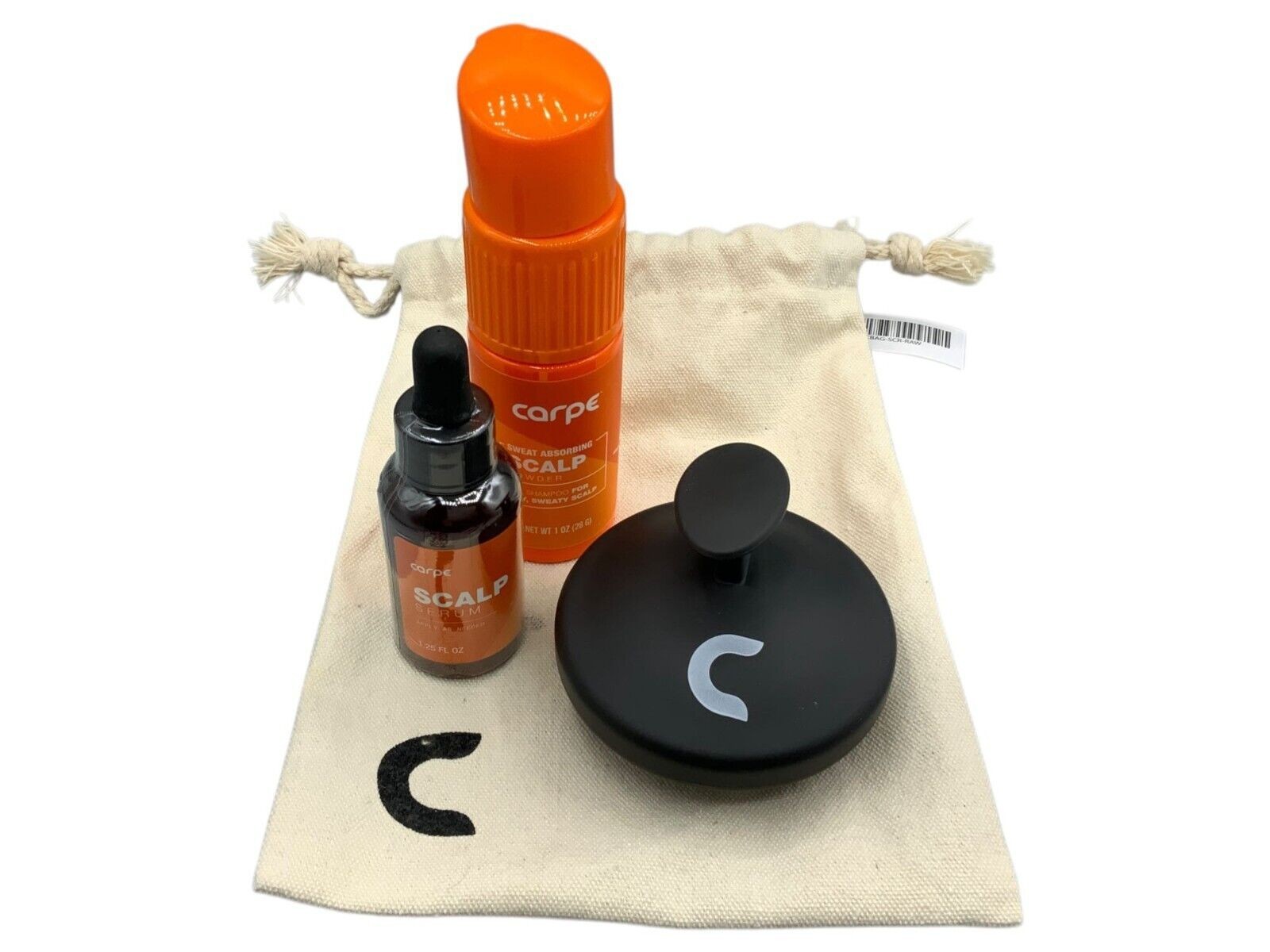 Carpe Scalp Serum & Massager System Kit With Storage Pouch