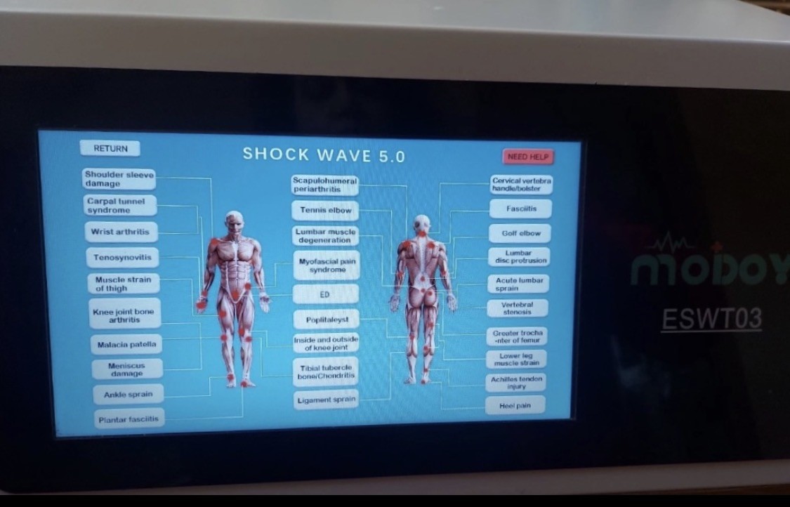 Modoy ESWT03 Shockwave Therapy Machine – Pain Relief – FSA/HSA eligible