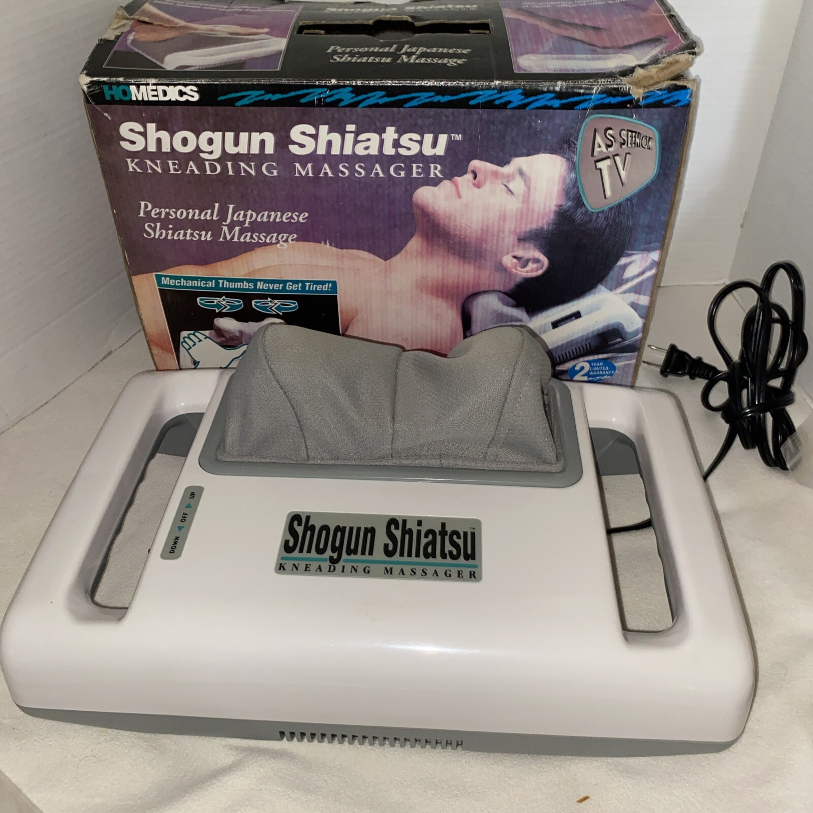Homedics Shogun Shiatsu Kneading Neck Head Massager Model SM-444 – Tested!