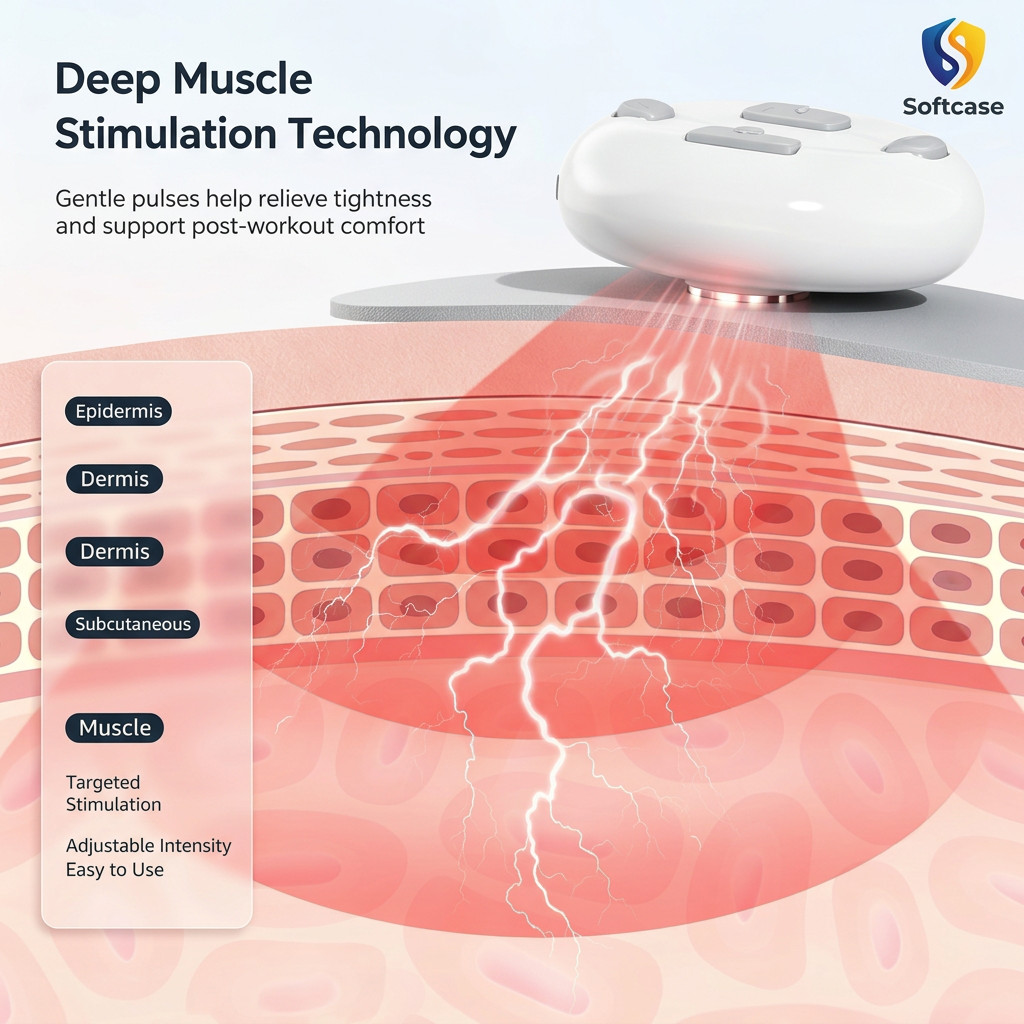 Sore Muscle Stimulator Adaptive Correction System Massager Office, Gym, Travel