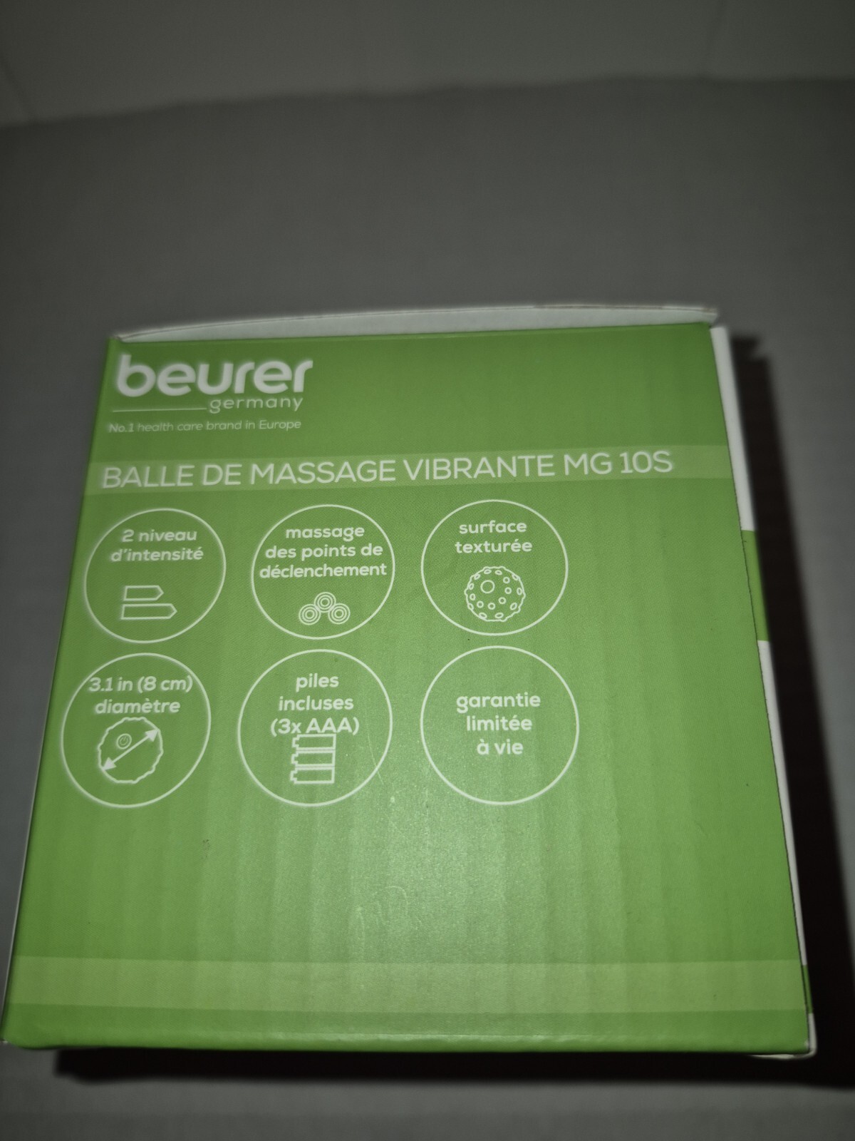 Vibrating Massage Ball Beurer 2 Levels 8cm Diameter Deep Targeted Muscle Relief
