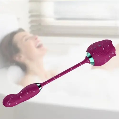 Multispeed-Personal-Massage-Rose-Vibrator-Licking-Massager-for-Women-Gift NEW