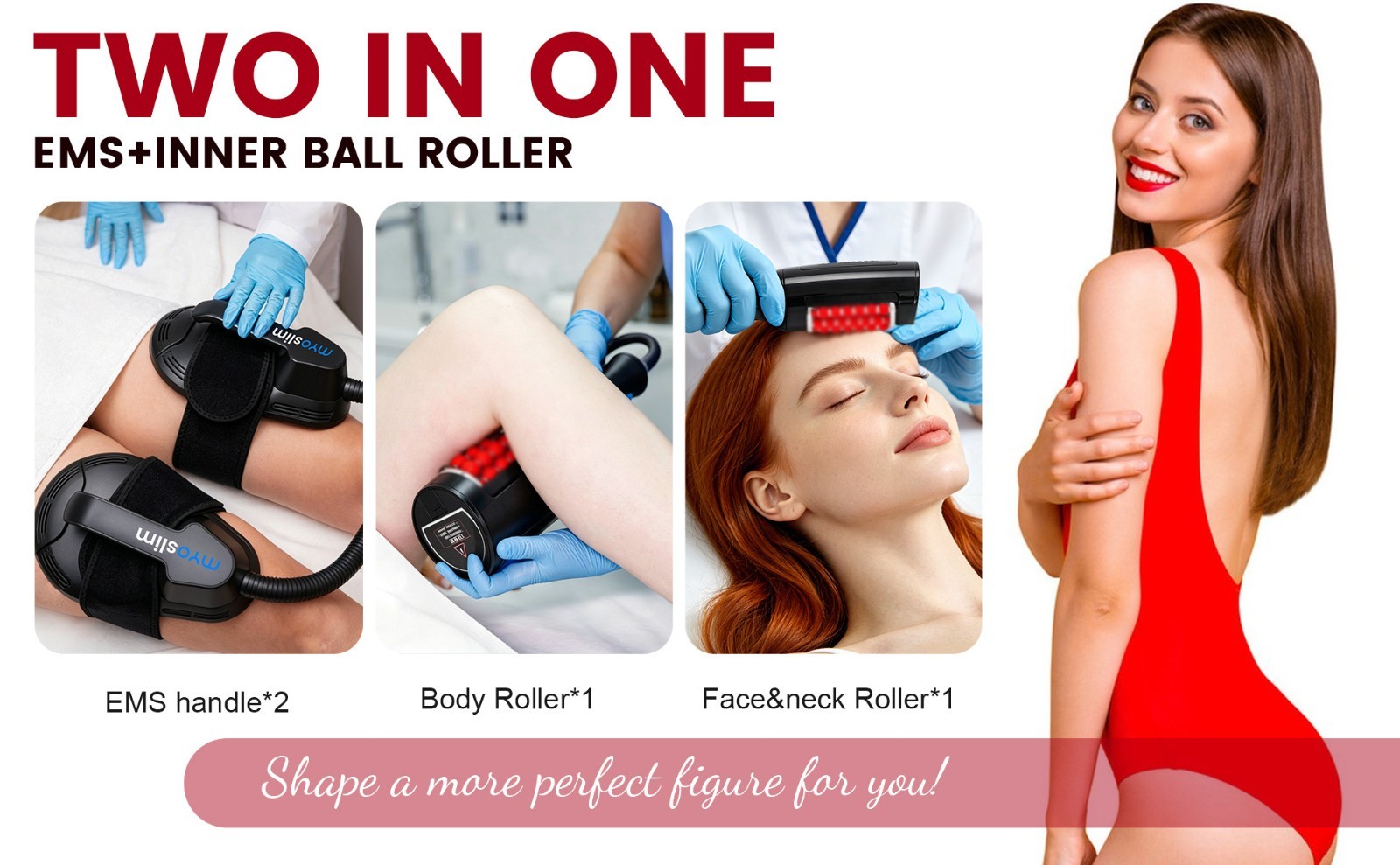 Professional 4 Handles Inner Ball Roller Body Massage Shaping Sculpt Machine