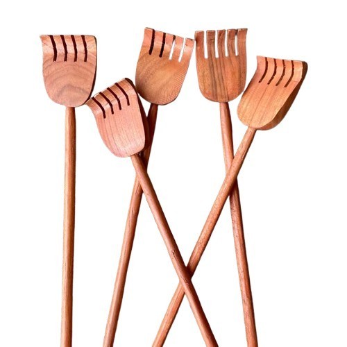 Back Scratcher Teak Wood Handmade stick Thai Body Massager wooden