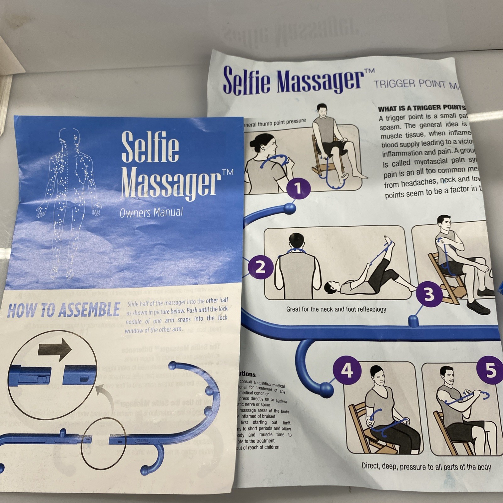 Body Back Buddy Original Trigger Point Deep Therapy Self Massage Tool S-Shaped
