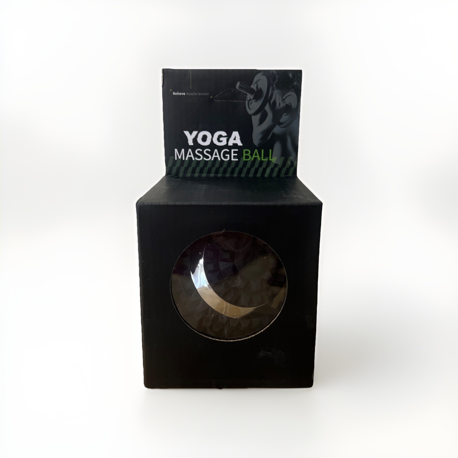 Vibrating Yoga Massage Ball Relieve Muscle Tension Therapy Black USB Charger