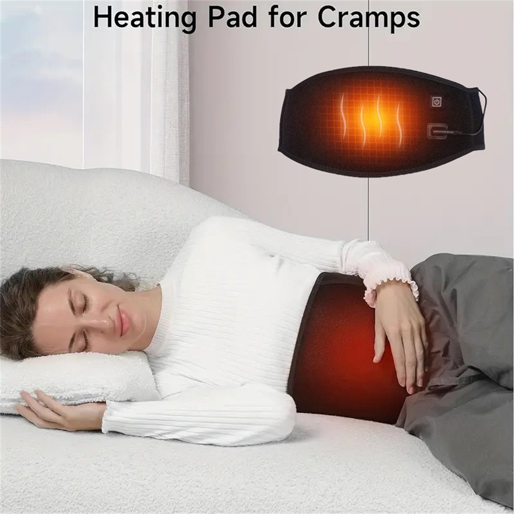 USB Heating Waist Pad for Back Pain Relief Portable Electric Belt 3 Heat Levels