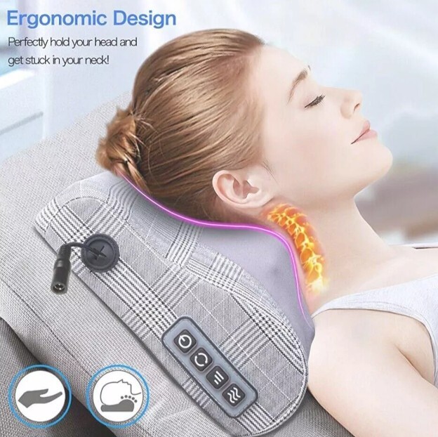 Papillon Shiatsu Back Neck Massager With Heat & Cord Attachments, Model # JH-017