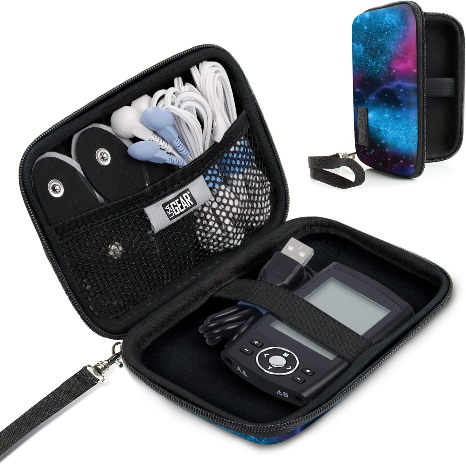 Scratch-Resistant TENS Unit Travel Case for Belifu, HiDow & AUVON Devices