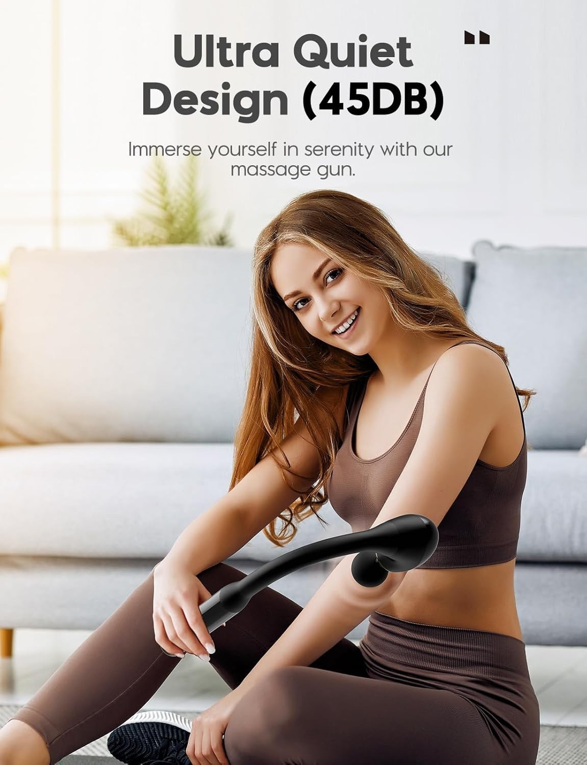 Portable Deep Tissue Massager with Customizable Settings for Whole Body Relief