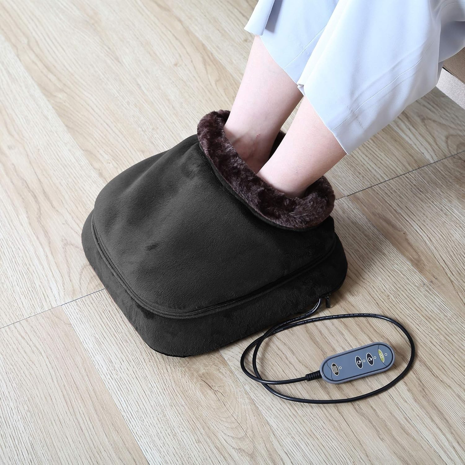 Shiatsu Foot Warmer with Heat – Compact Electric Massage for Full Body Relief