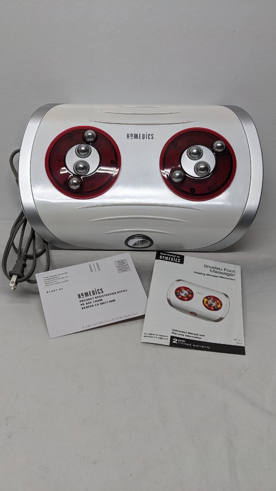 (A5:2) HoMedics Shiatsu Foot Massager Rotating Mechanism With Heat (Tested)