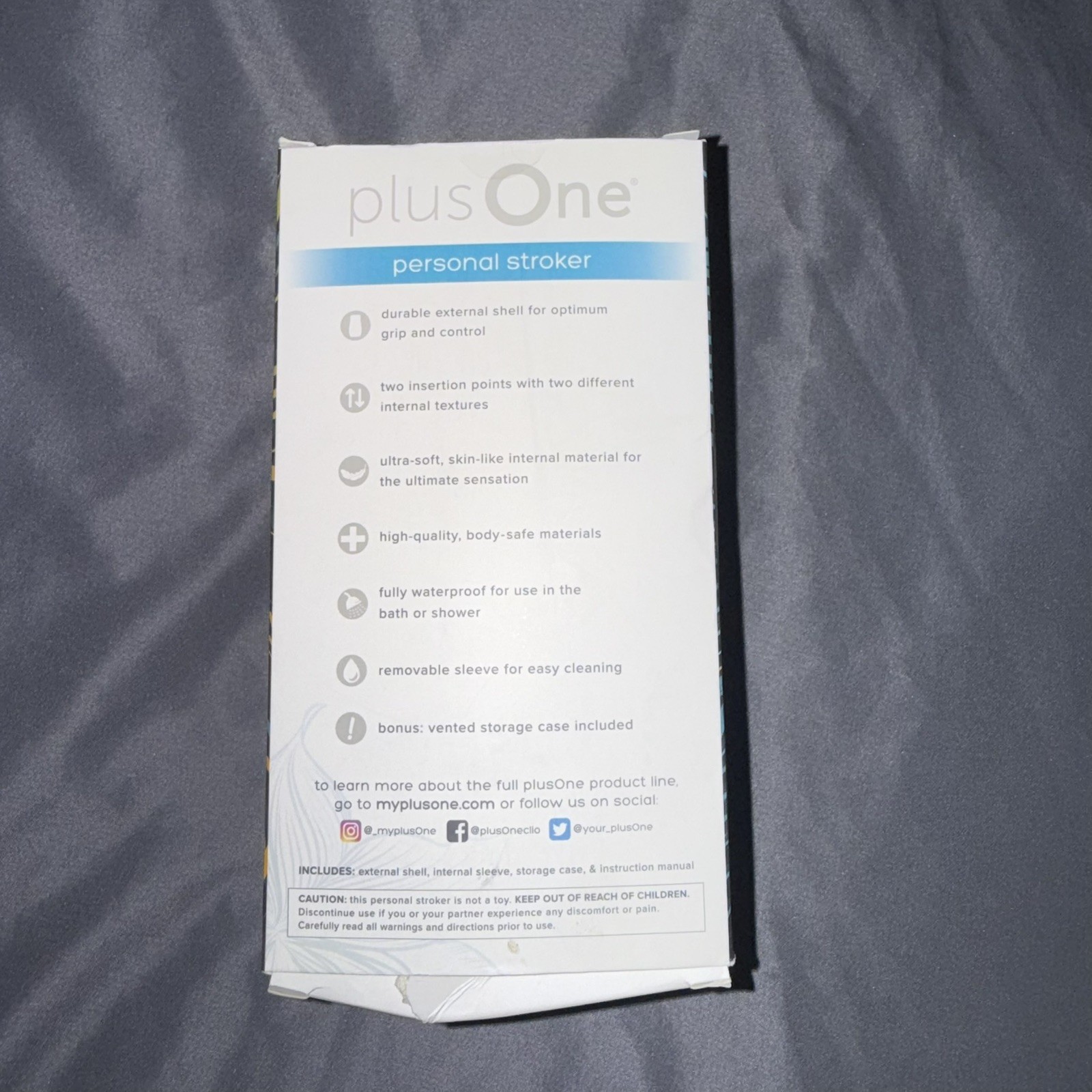 Plus One Personal Stroker WITH Vented Storage Case Included BRAND NEW
