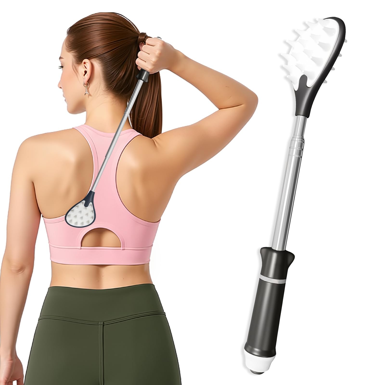 iunxkmi Back Scratcher for Adults | Itch Relieve | Extendable 1, Black