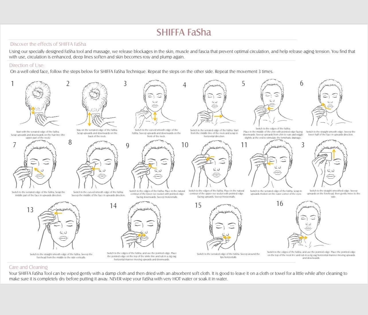 SHIFFA-“Fasha Facial Skin Massager for Firming/Toning/Lymphatic Drainage-(NIB)