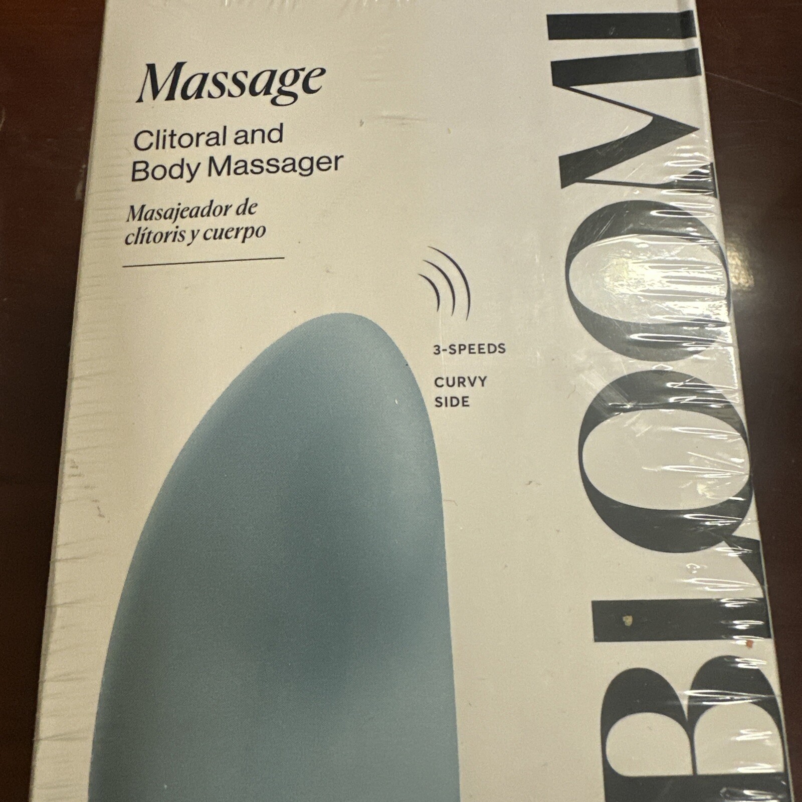 Bloomi Body Massager Waterproof Phthalate Free 3-speeds, New/Sealed