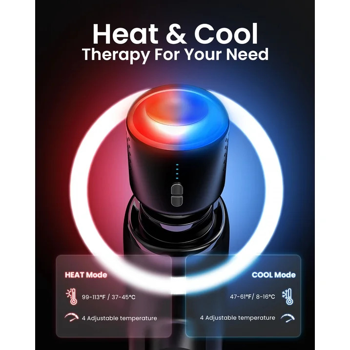 RENPHO Massage Gun with Heat & Cold Muscle Deep Tissue Massager Vibrater Gift