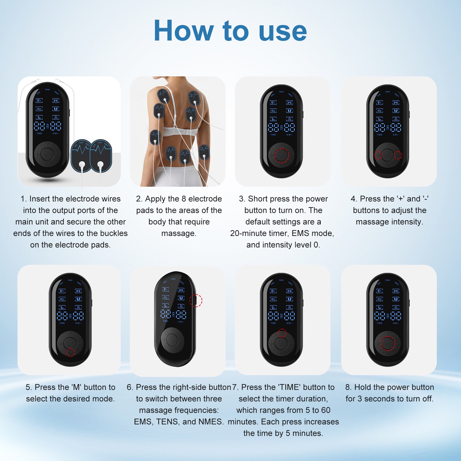 Back Neck Shoulder Arm Therapy Massager Muscle Pain Relief Relax Machine