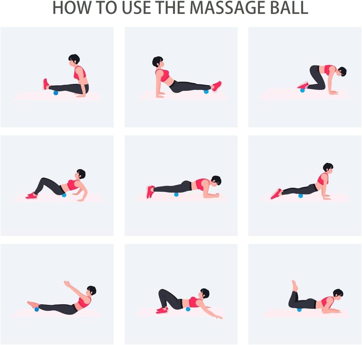 Deep Tissue Massage Ball Double Lacrosse Ball Peanut Massage Ball Myofascial