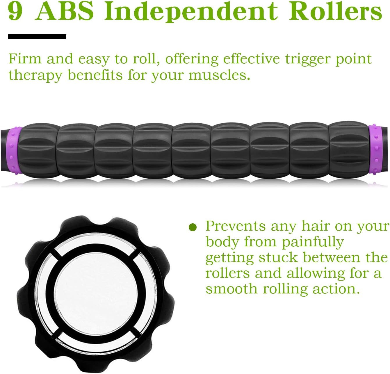 Muscle Roller Massage Roller Stick- Deep Tissue Fascia Blaster for Myofascial Pa