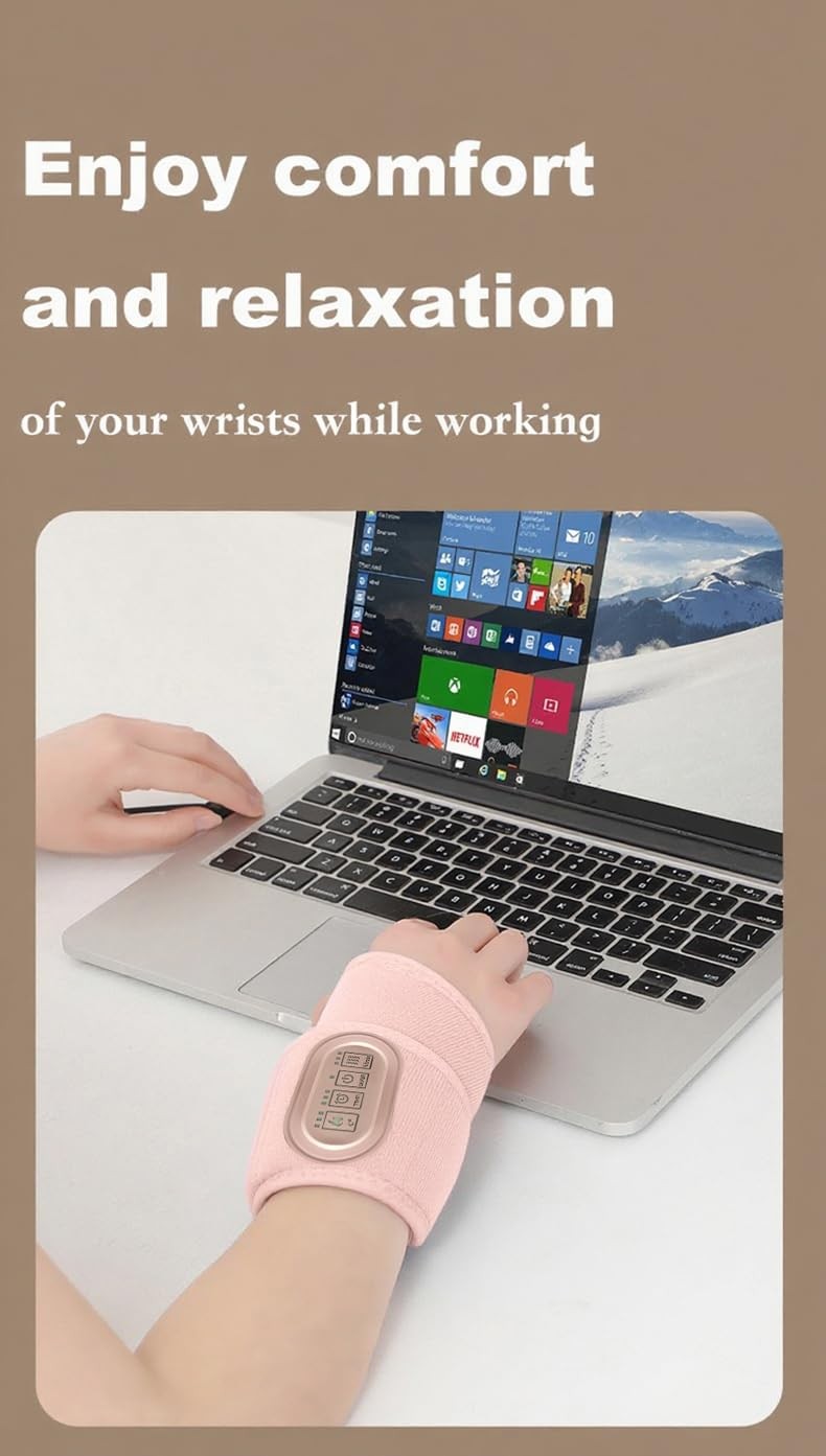 Cordless Heating Wrist Pad Wrap for Arthritis and Carpal Tunnel, Rechargeable…