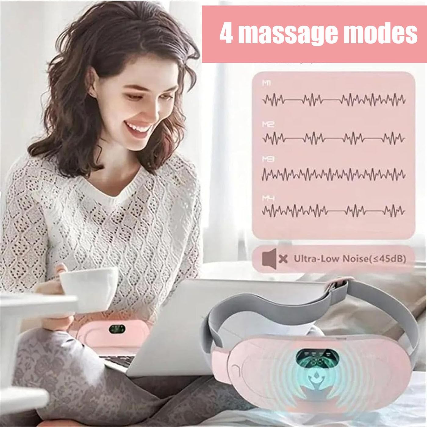 Electric Heating Menstrual Vibration Pad Belt For Period Pain Relief Cramps US