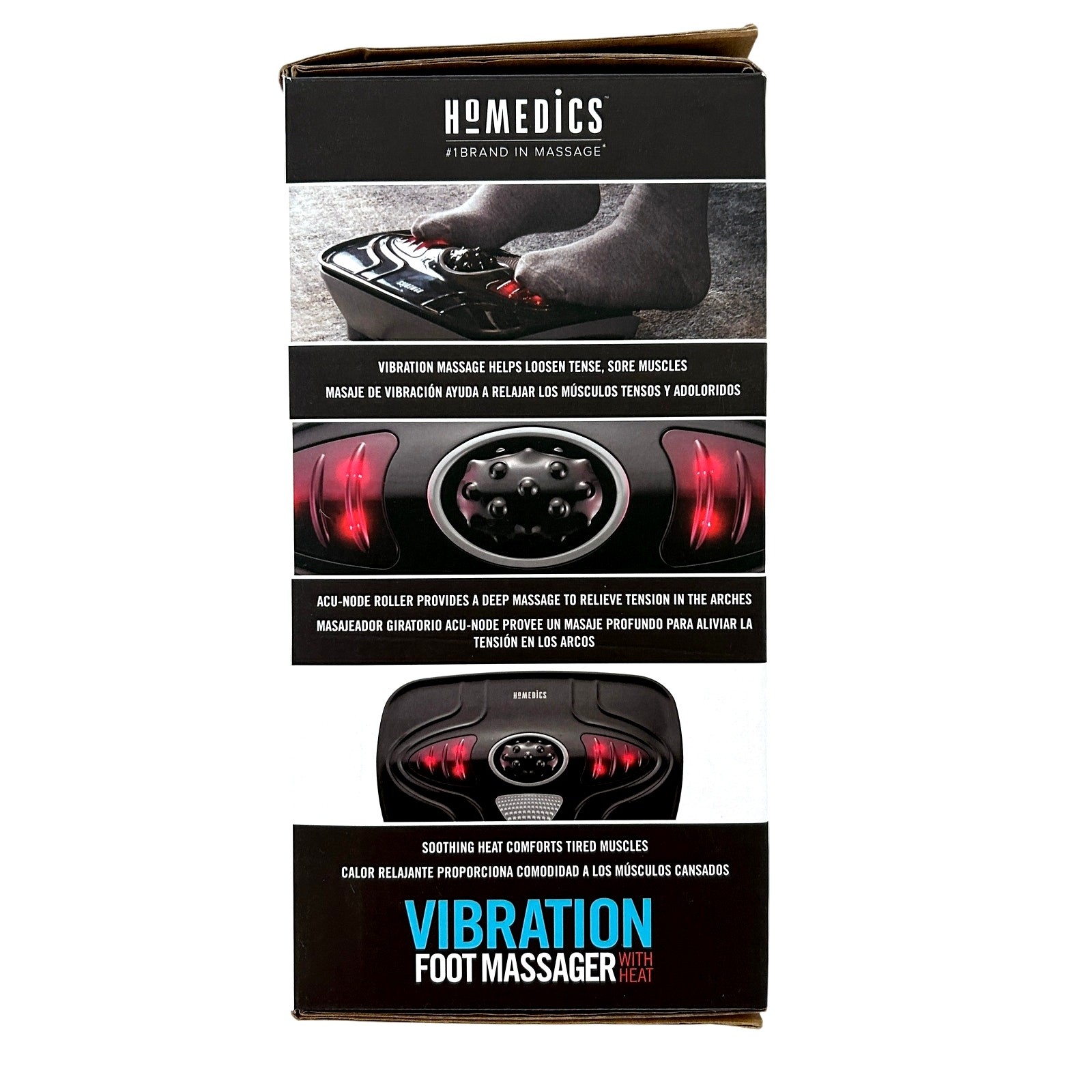 NEW Homedics Vibration Foot Massager with Heat #1 in Massage Health Foot Care