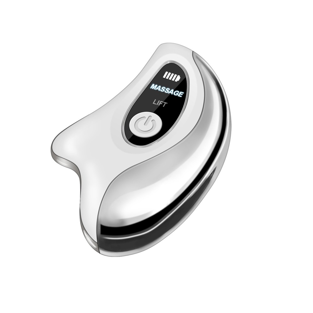 Red Light Electric Gua Sha Device with Heat Vibration Face Neck Lifting Massager