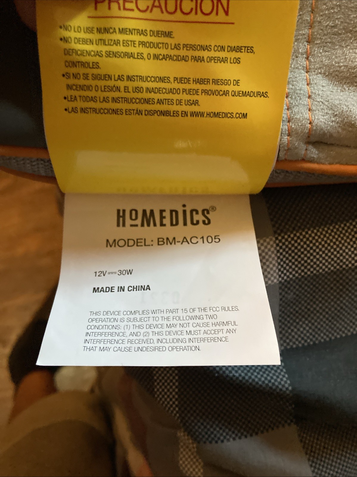 HOMEDICS Air Compression Back Stretching Mat 41″L x 20″W Grey BM-AC105 (New Othe