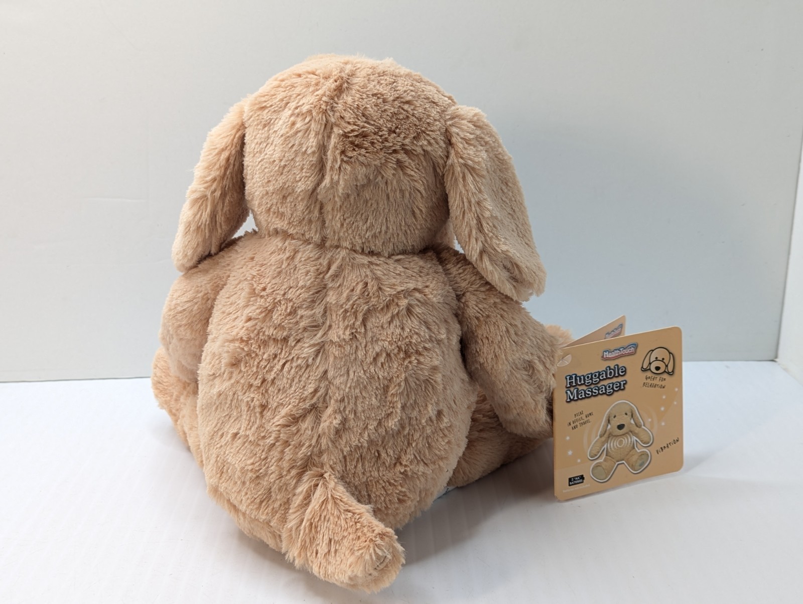 Health Touch Huggable Massager Vibrating Puppy Dog Neck Back Body Plush NEW NWT