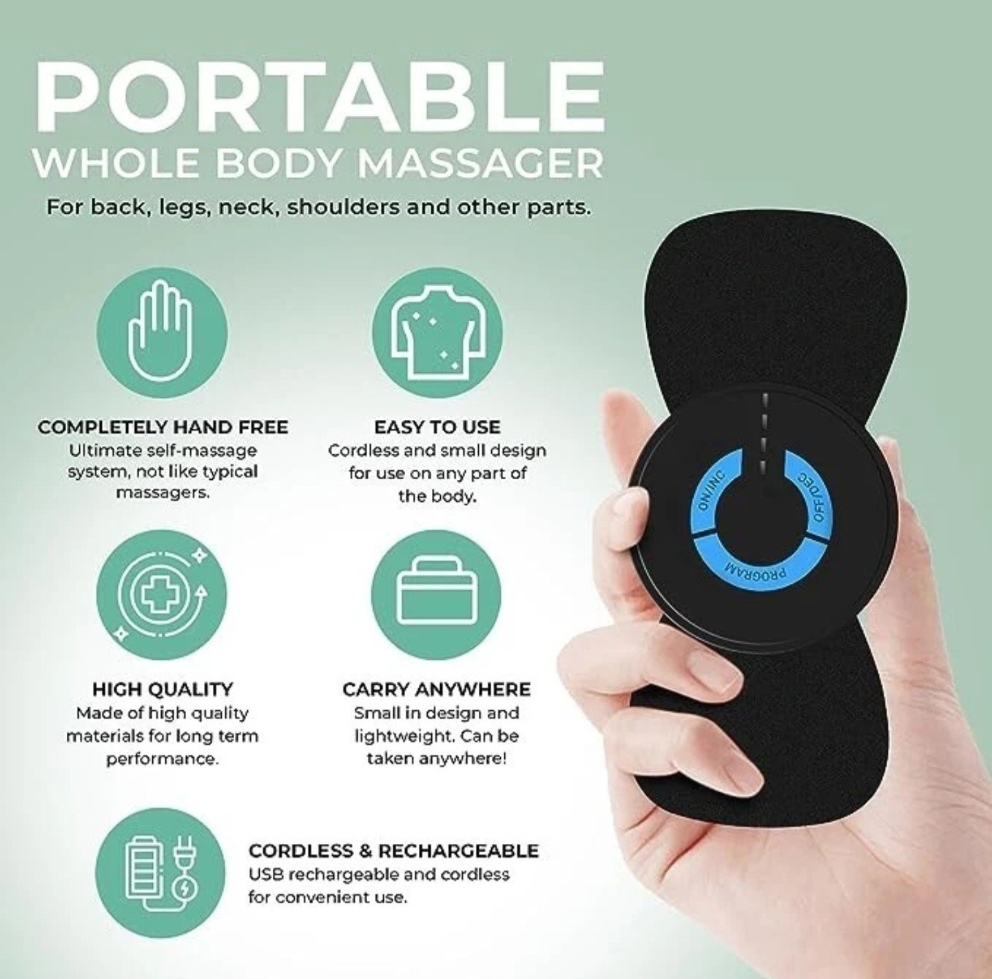 NEW SEALED GENUINE Nooro Ultimate Whole Body Massager V1.0 w/ 4 extra pads