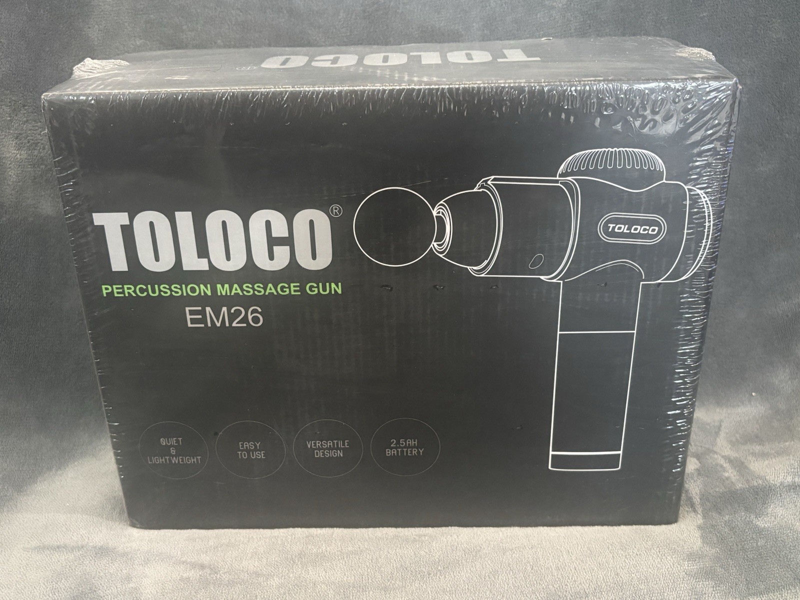 NEW SEALED Toloco EM26 Percussion Massage Gun Massager